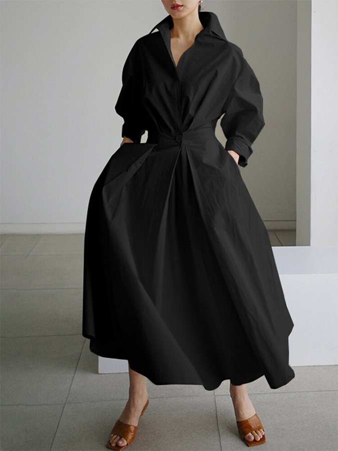 Carmen | Cotton Dress with Long Sleeves