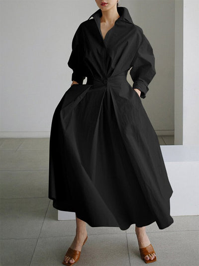 Carmen | Cotton Dress with Long Sleeves