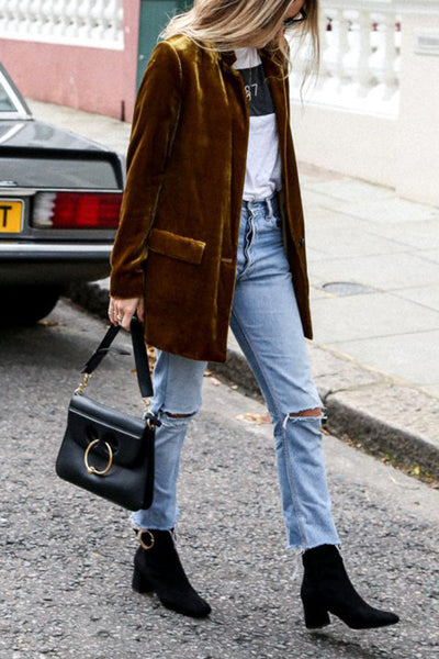 Connie - Eye-Catching Velvet Blazer for Women