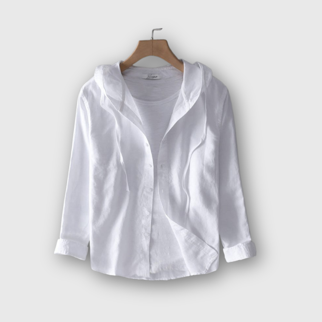 Zion | Striped Hooded Shirt
