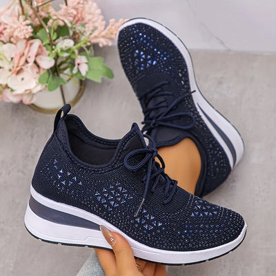 Hannah | Orthopedic Sneakers with Sparkling Rhinestones