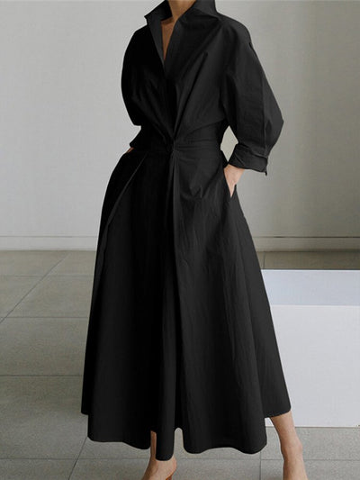 Carmen | Cotton Dress with Long Sleeves