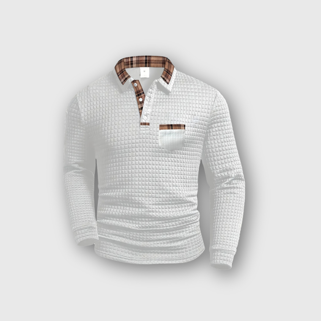 Greyson | Polo Shirt with Check Pattern