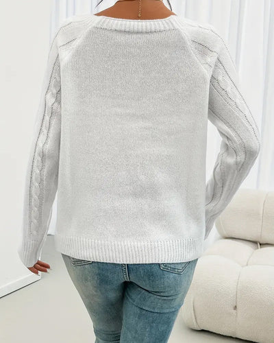 Luxe Raglan Cable Pullover