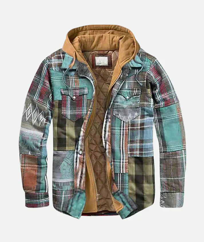 Isaac | Patchwork Check Jacket