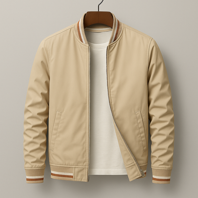 Rufus | Elegant Striped Bomber Jacket