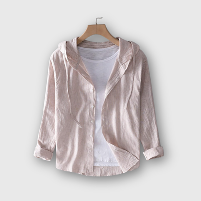 Zion | Striped Hooded Shirt