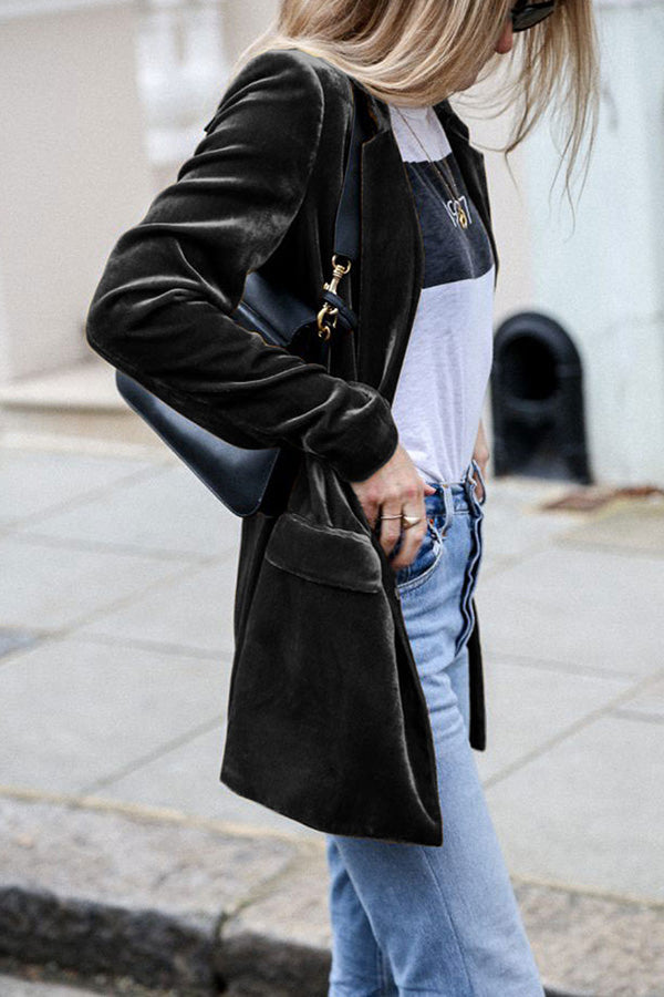 Connie - Eye-Catching Velvet Blazer for Women