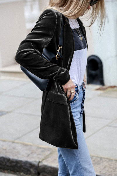 Connie - Eye-Catching Velvet Blazer for Women