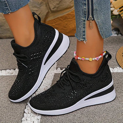 Hannah | Orthopedic Sneakers with Sparkling Rhinestones