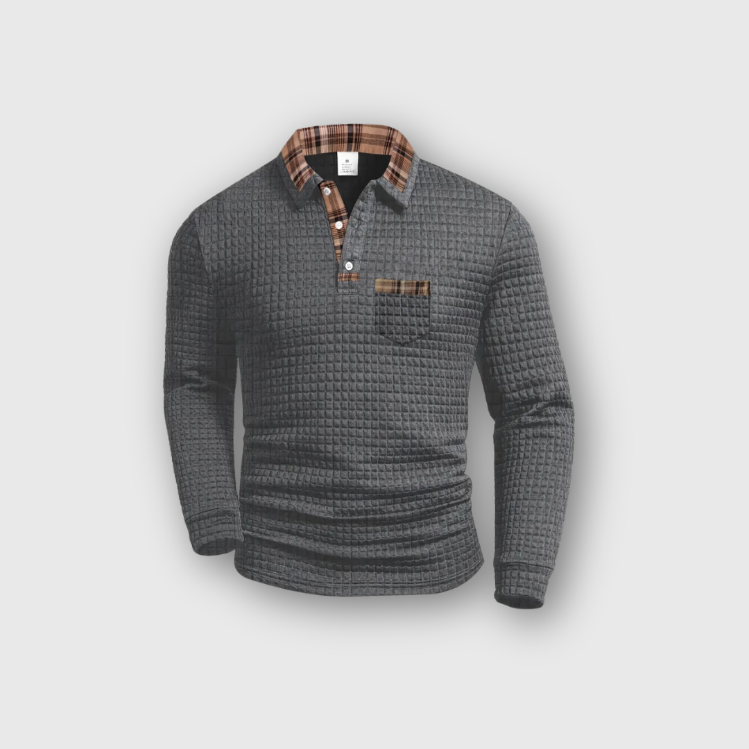 Greyson | Polo Shirt with Check Pattern
