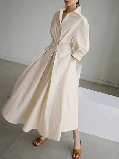 Carmen | Cotton Dress with Long Sleeves