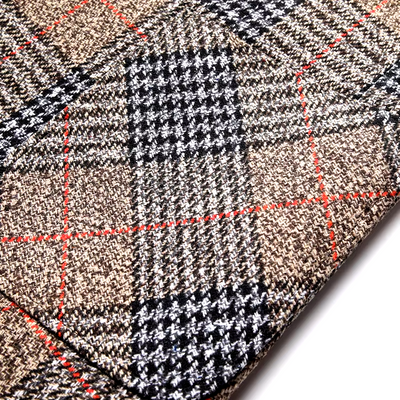 Glen Check Wool Dress Coat