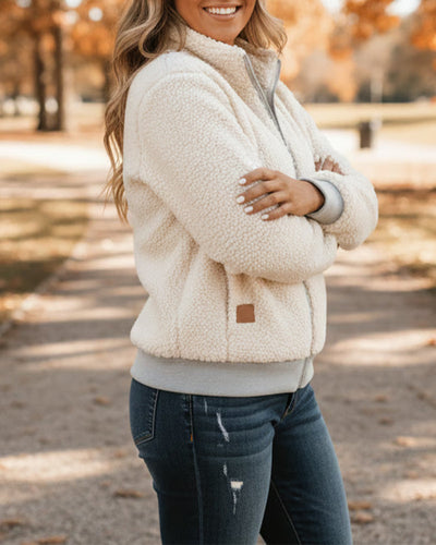 Jas | Standing Collar Fleece Zipper