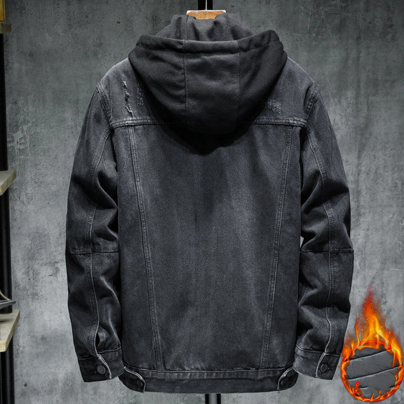 Denim Hooded Jacket