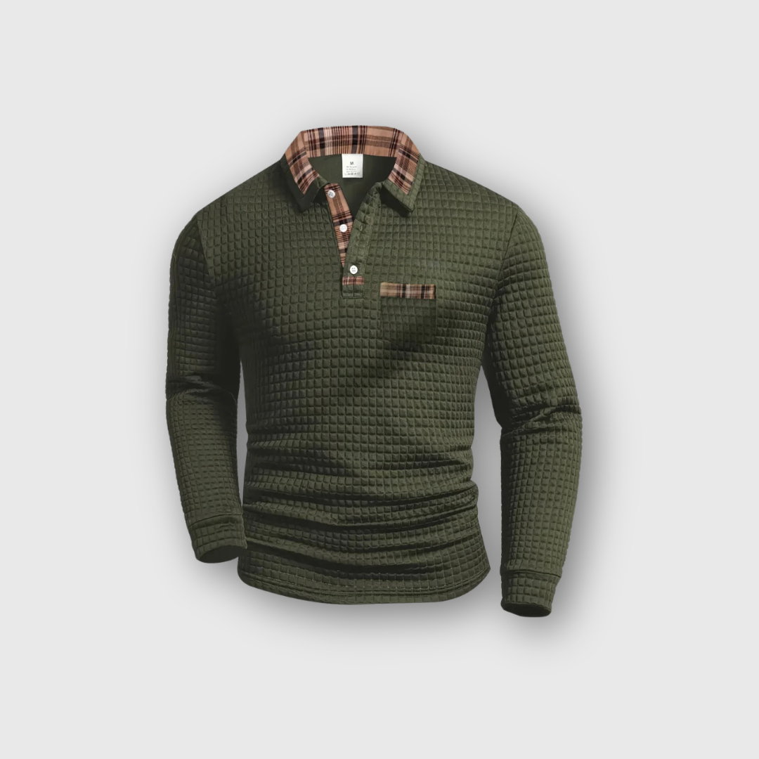 Greyson | Polo Shirt with Check Pattern