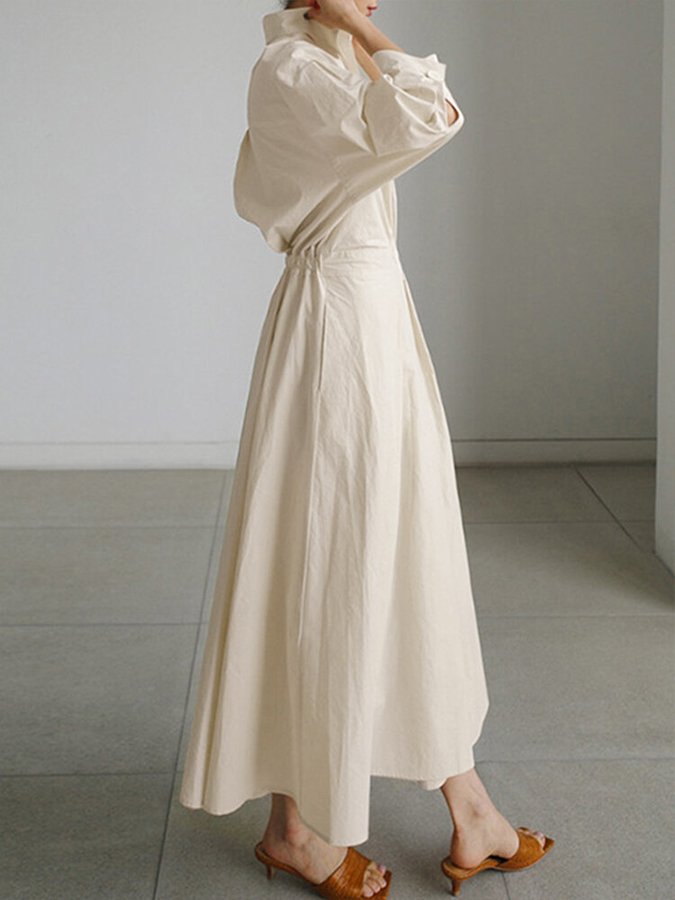 Carmen | Cotton Dress with Long Sleeves