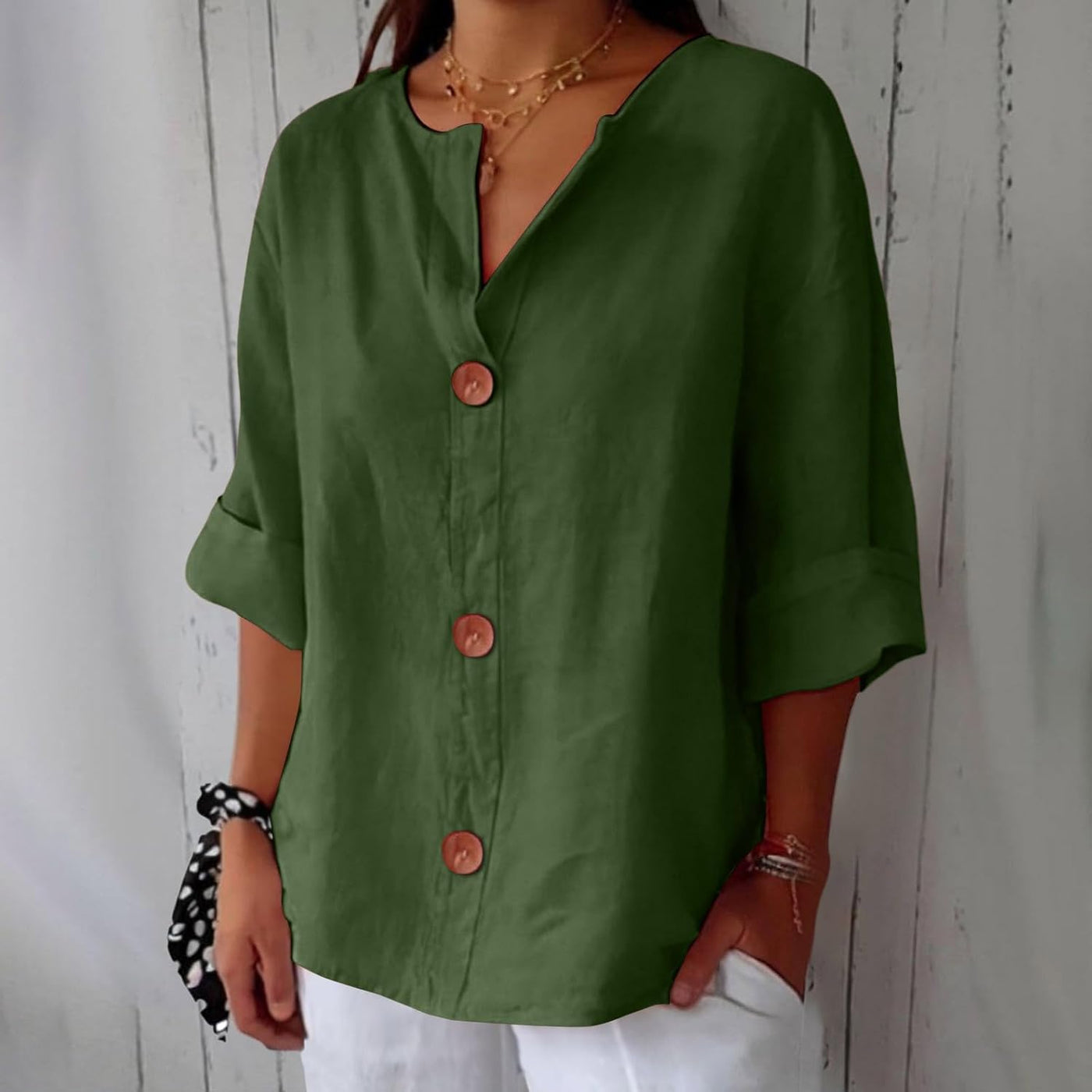 Ruby | Casual Linen Blouse