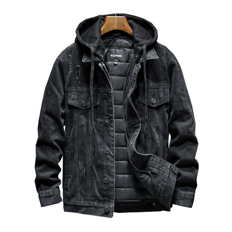 Denim Hooded Jacket