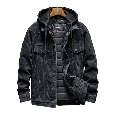Denim Hooded Jacket
