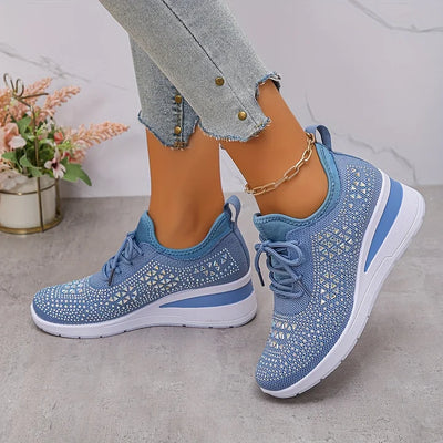 Hannah | Orthopedic Sneakers with Sparkling Rhinestones