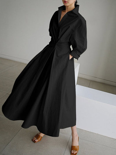 Carmen | Cotton Dress with Long Sleeves