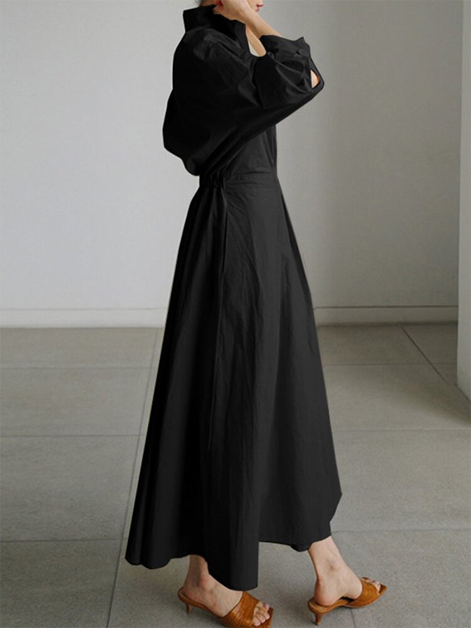 Carmen | Cotton Dress with Long Sleeves