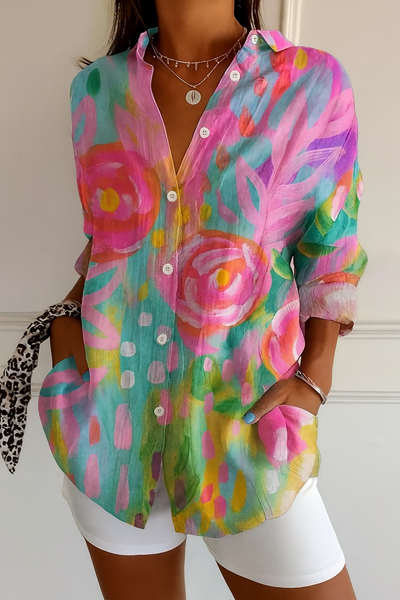 Flower Boho Blouse - Ibiza