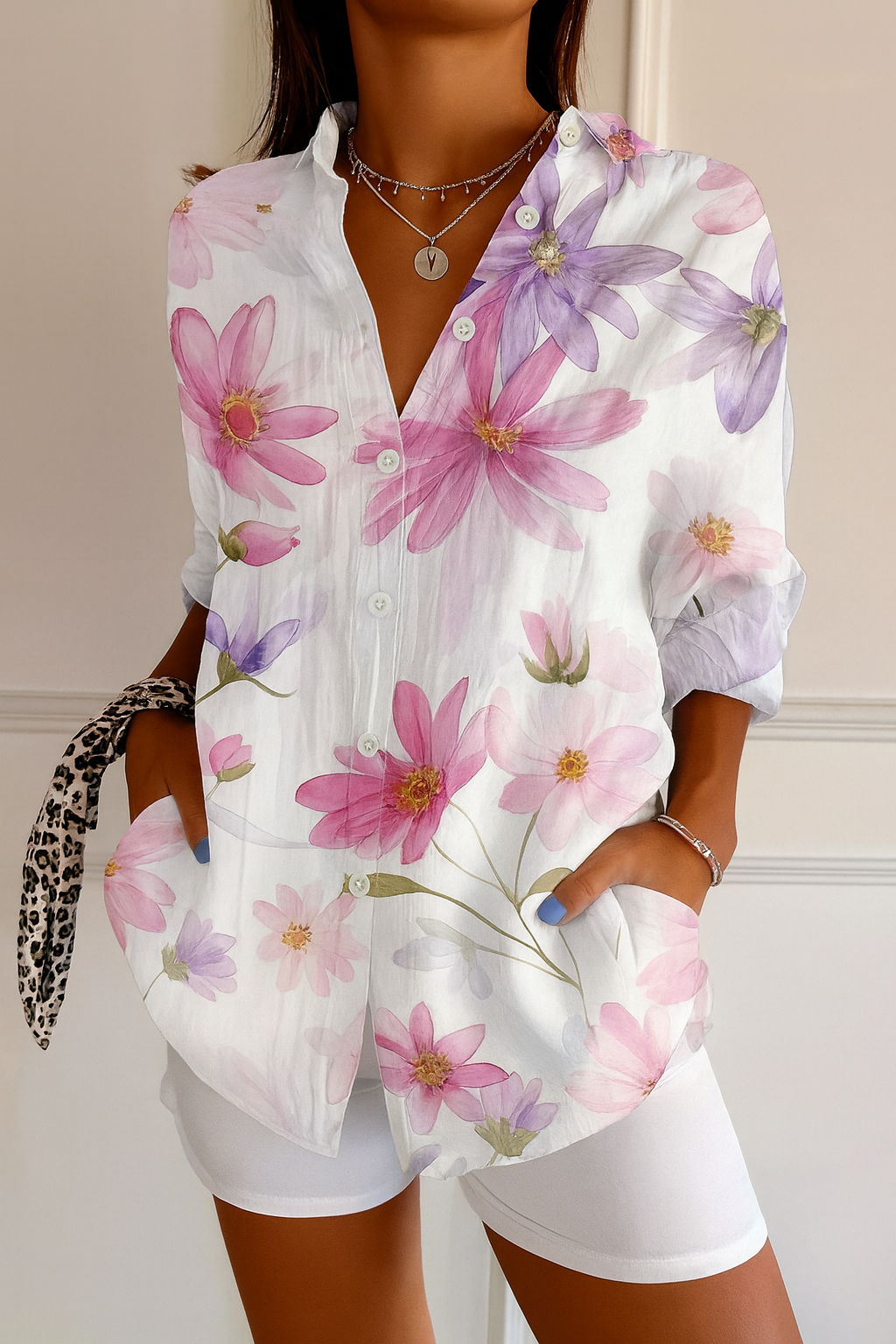 Flower Boho Blouse - Ibiza