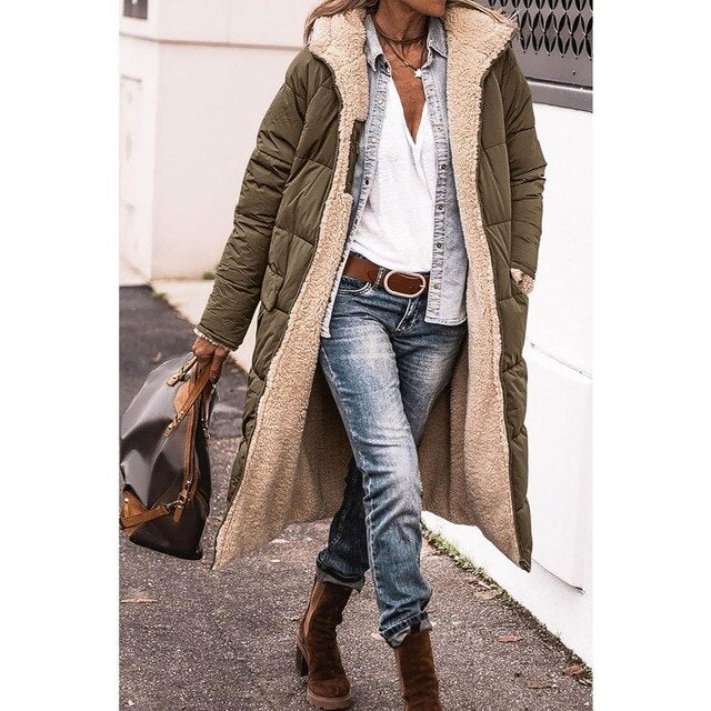 Lainey | Reversible Long Padded Winter Coat