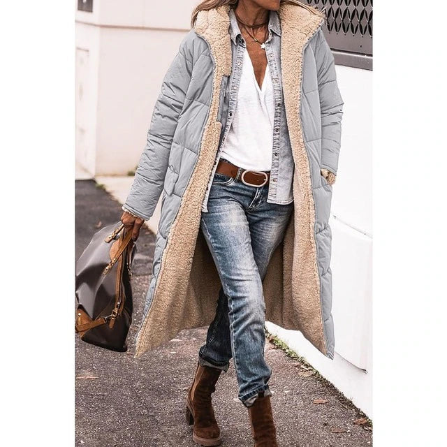 Lainey | Reversible Long Padded Winter Coat