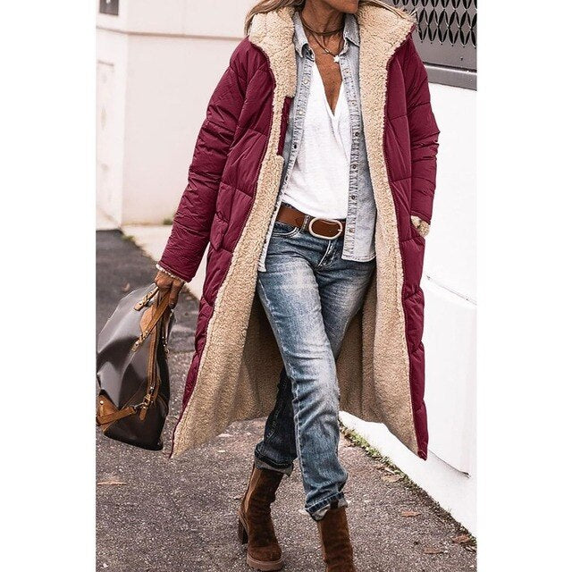 Lainey | Reversible Long Padded Winter Coat