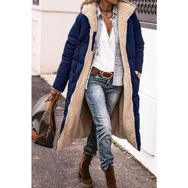 Lainey | Reversible Long Padded Winter Coat