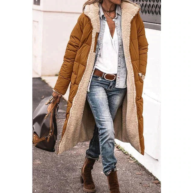 Lainey | Reversible Long Padded Winter Coat