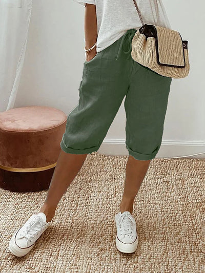 Jasmine | Licht Cotton-Linen Shorts