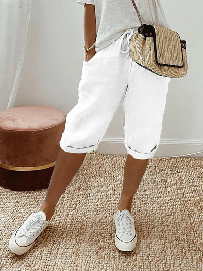 Jasmine | Licht Cotton-Linen Shorts