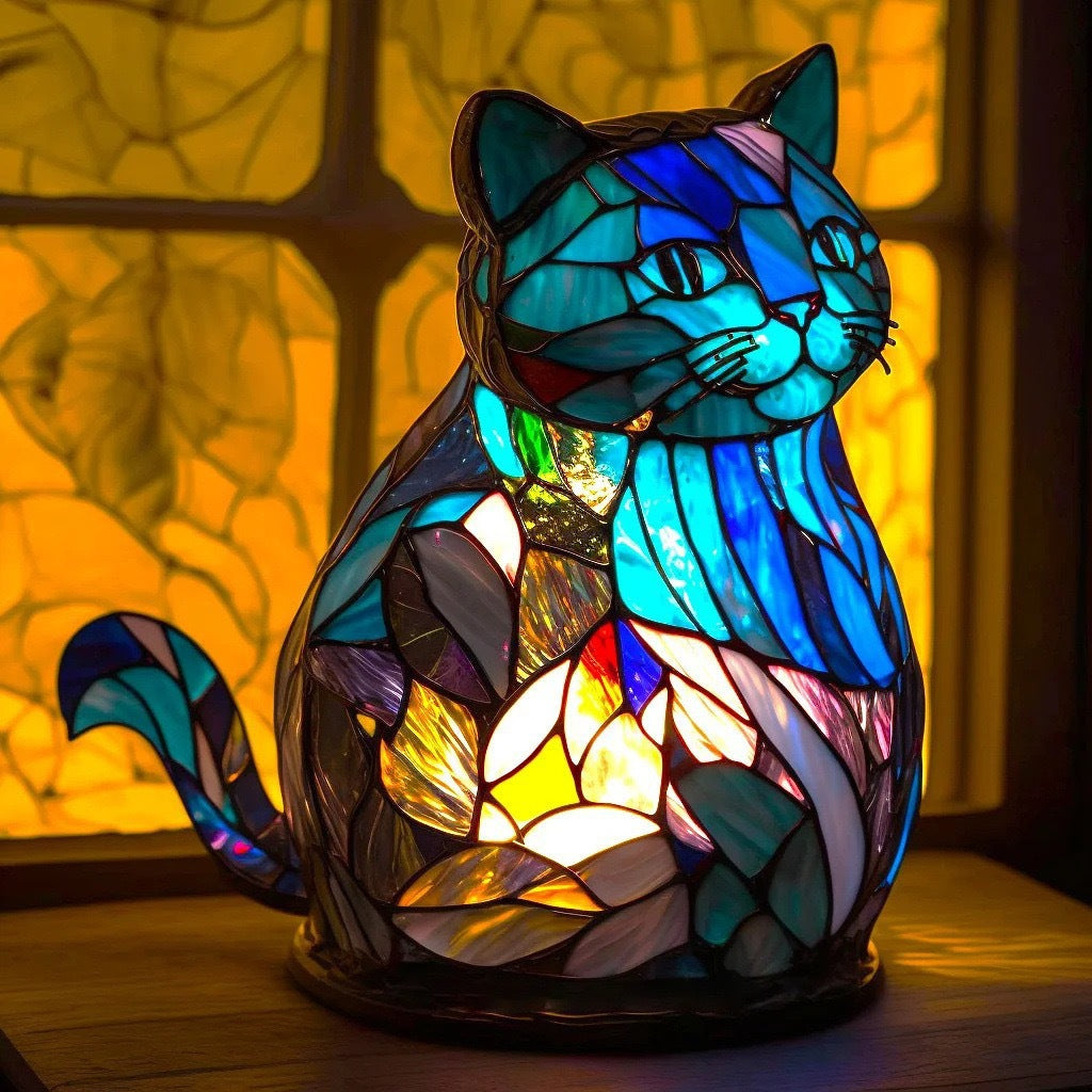 Nala – Magical Lamp for Cats in Colored Glass