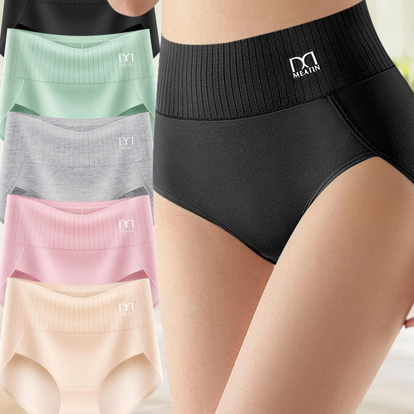 Shaplex™ - 6-Pack Breathable & Comfortable High-Waisted Underwear with Tummy Support