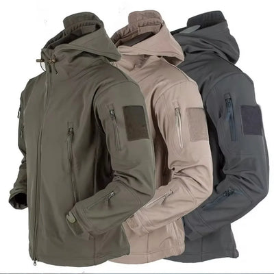 Military Shark Skin Soft Shell Jackets Men