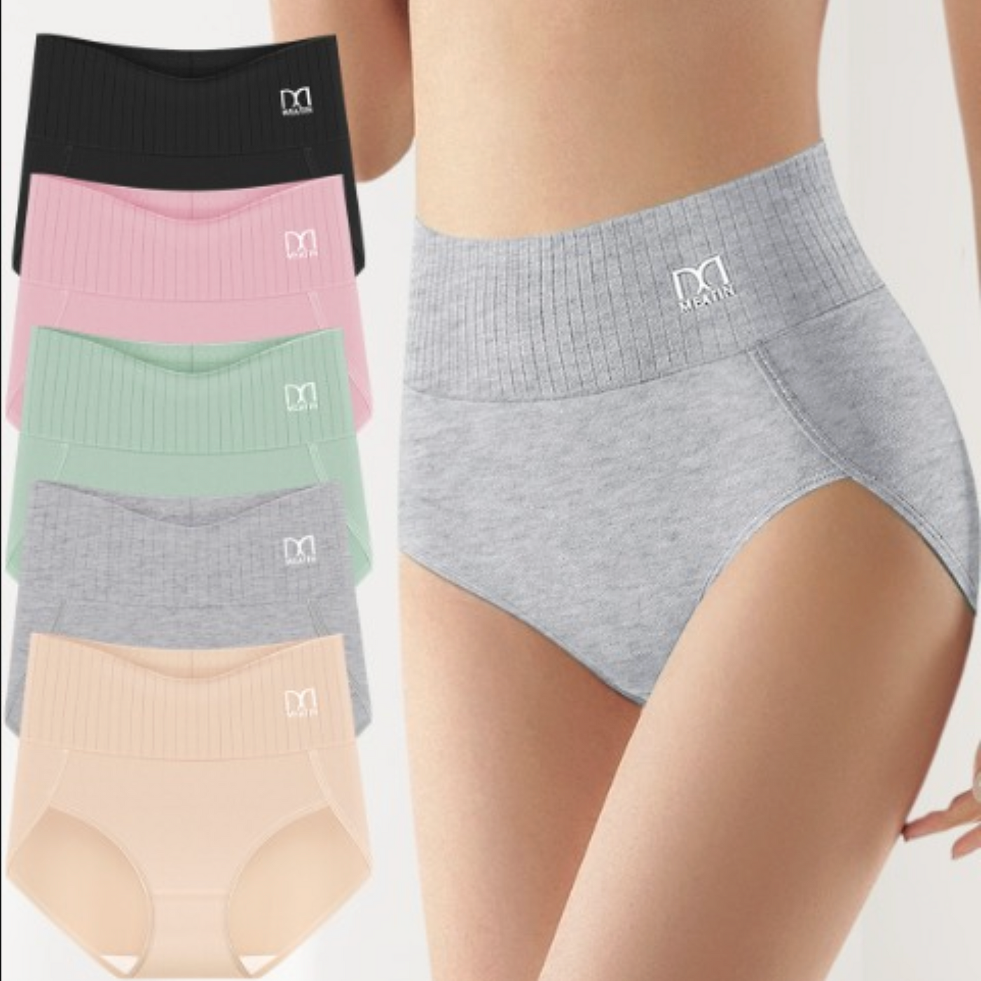 Shaplex™ - 6-Pack Breathable & Comfortable High-Waisted Underwear with Tummy Support