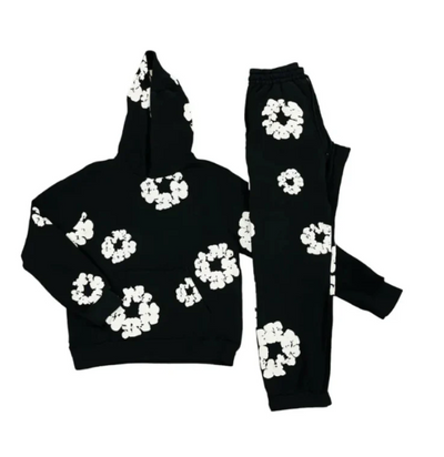Sebastian | Floral Tracksuit Set Hoodie Flowers