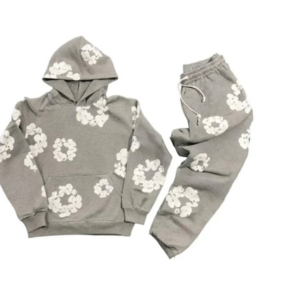 Sebastian | Floral Tracksuit Set Hoodie Flowers