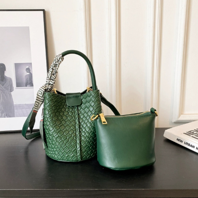 Grace™ - Elegant Woven Style Bucket Bag