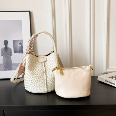 Grace™ - Elegant Woven Style Bucket Bag