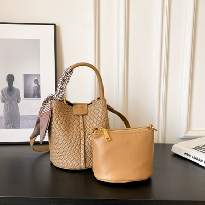 Grace™ - Elegant Woven Style Bucket Bag