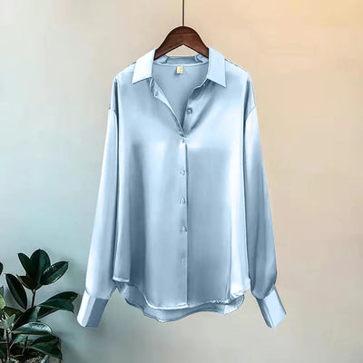 Women's Satin Button Down