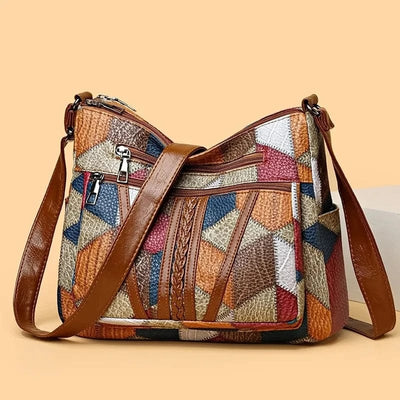 Evelyn | Mosaic Leather Handbag