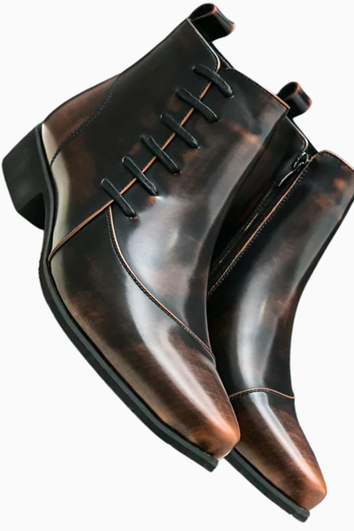 Samuel | Stylish Thatcher Leather Dress Boots