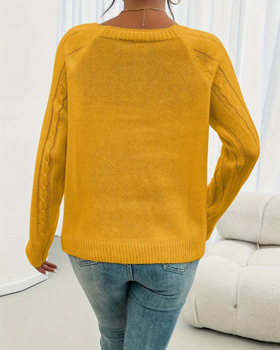Luxe Raglan Cable Pullover