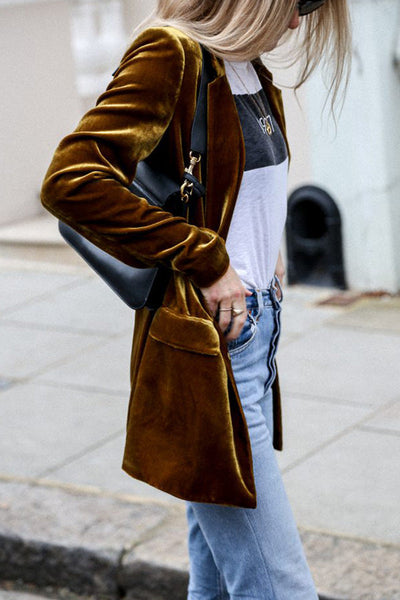 Connie - Eye-Catching Velvet Blazer for Women